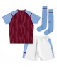 Günstige Aston Villa Heimtrikotsatz Kinder 2023-24 Kurzarm (+ Kurze Hosen)